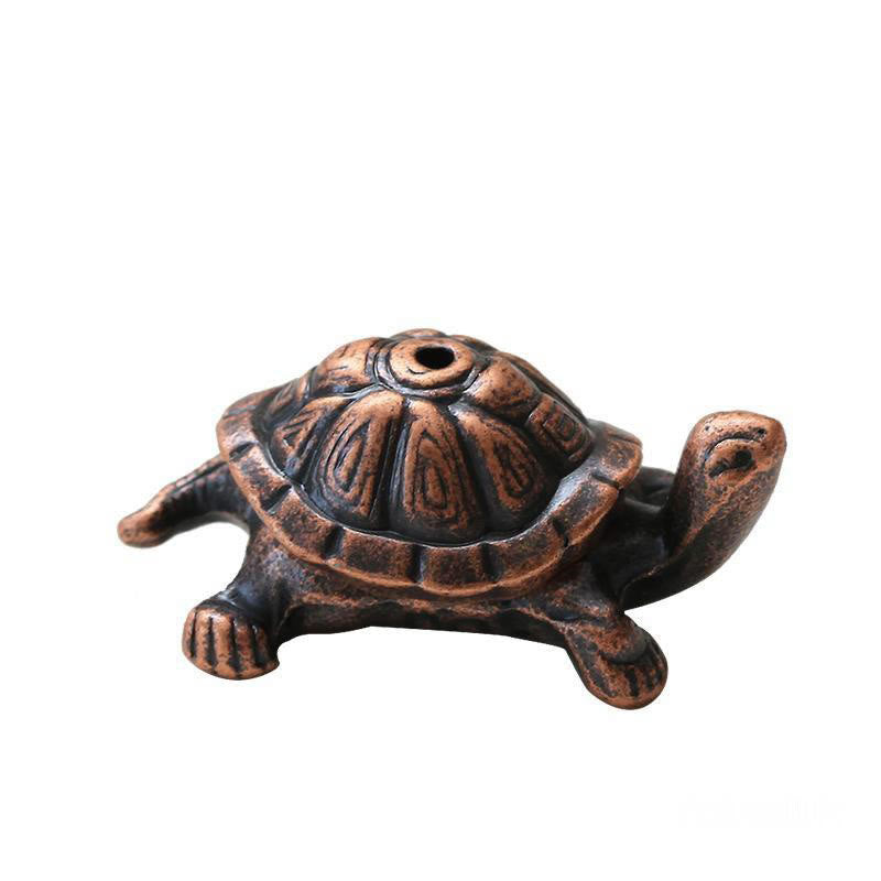 Räuchergefäß aus Legierung mit Schildkröte und Schnecke zur Meditation