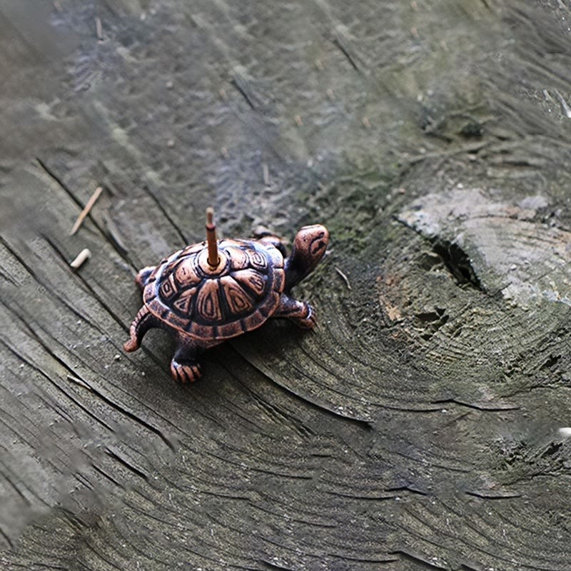 Räuchergefäß aus Legierung mit Schildkröte und Schnecke zur Meditation