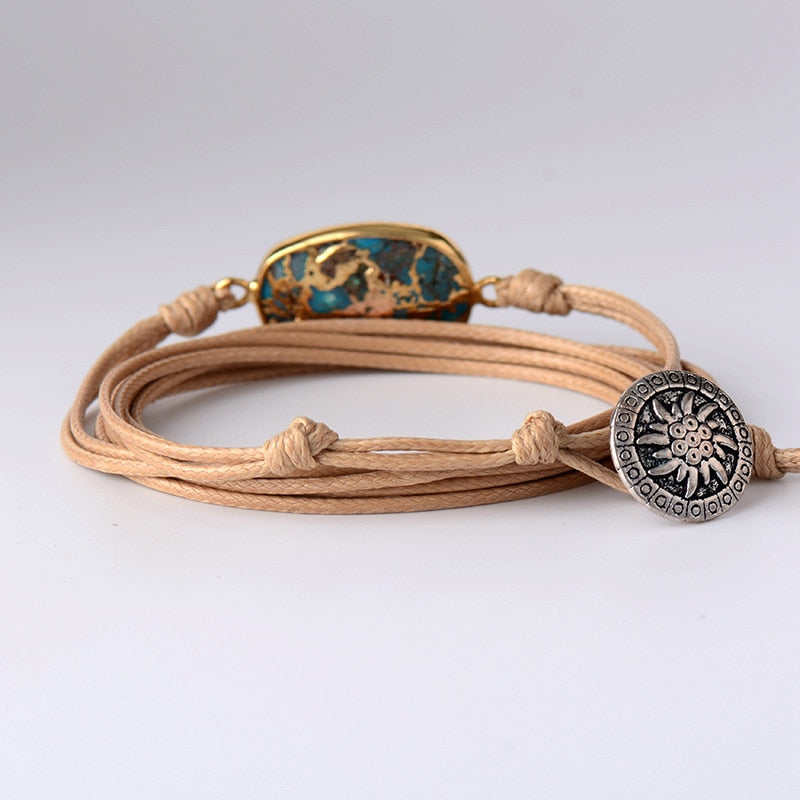 Amazonit-Armband „Mut und Ruhe“