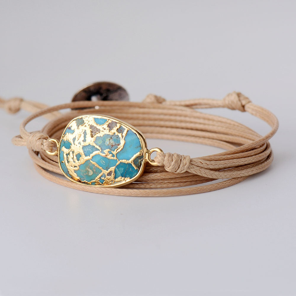 Amazonit-Armband „Mut und Ruhe“