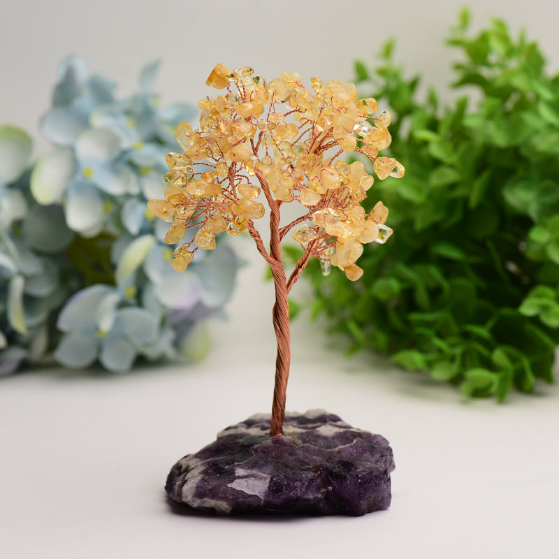 Amethyst Base 6in Crystal Tree for Healing & Energy