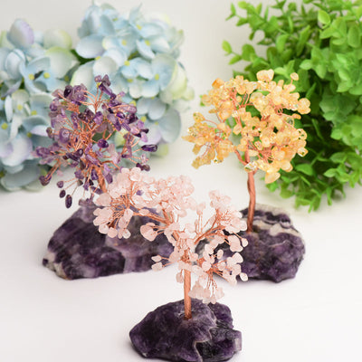 Amethyst Base 6in Crystal Tree for Healing & Energy