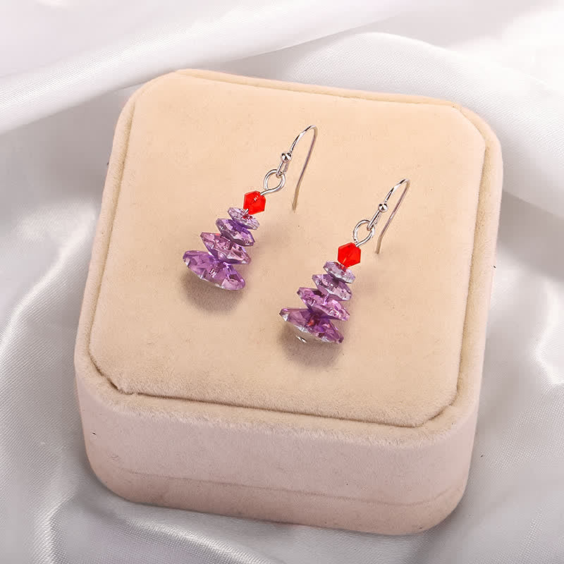 Amethyst-Heilende Tropfenohrringe | Verschiedene Kristalle, 3 cm