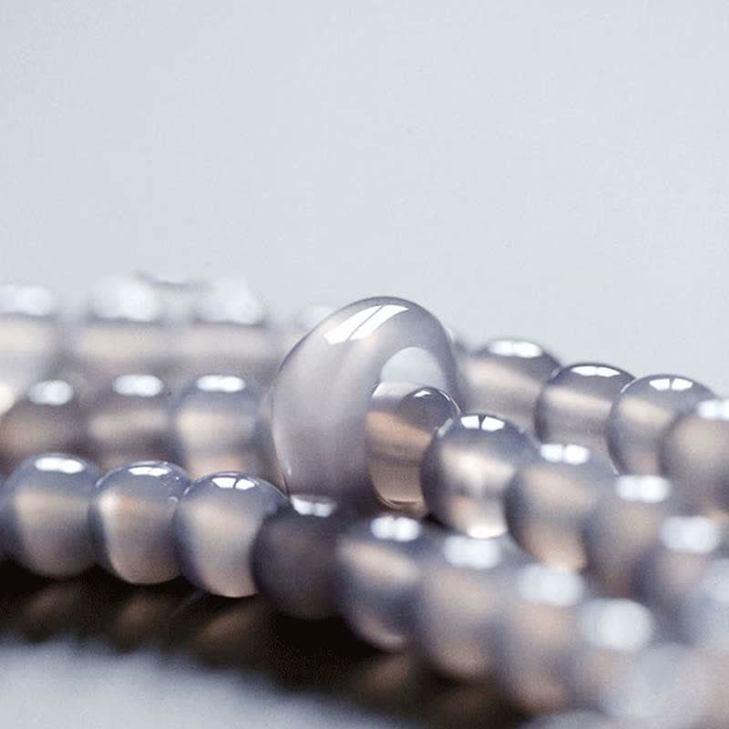 Amethyst-Meditationsarmband, natürliche Kristallheilung, 15,5 cm