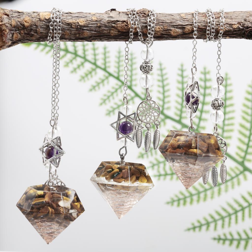 Amethyst Davidstern Kristall Pendel