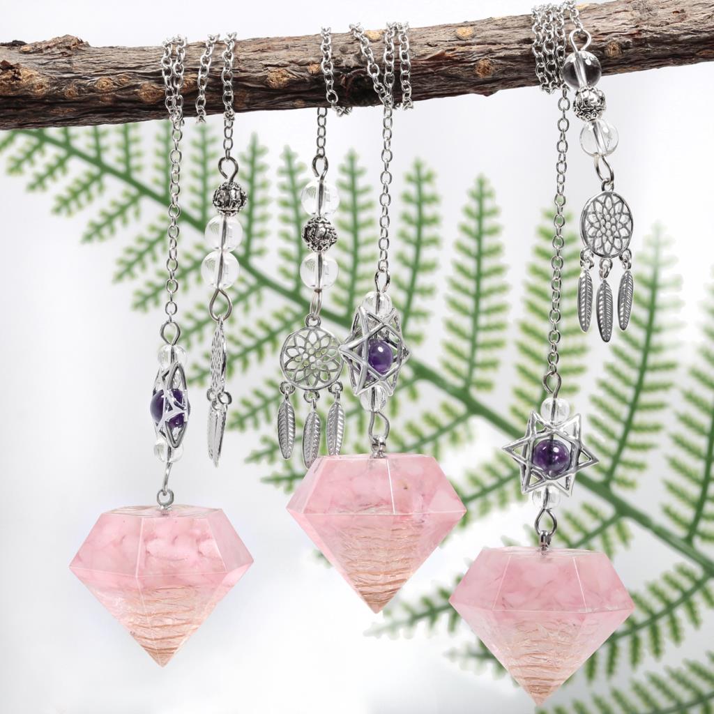 Amethyst Davidstern Kristall Pendel