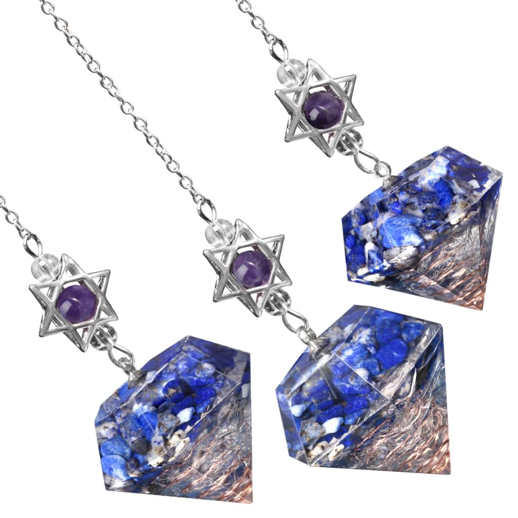Amethyst Davidstern Kristall Pendel
