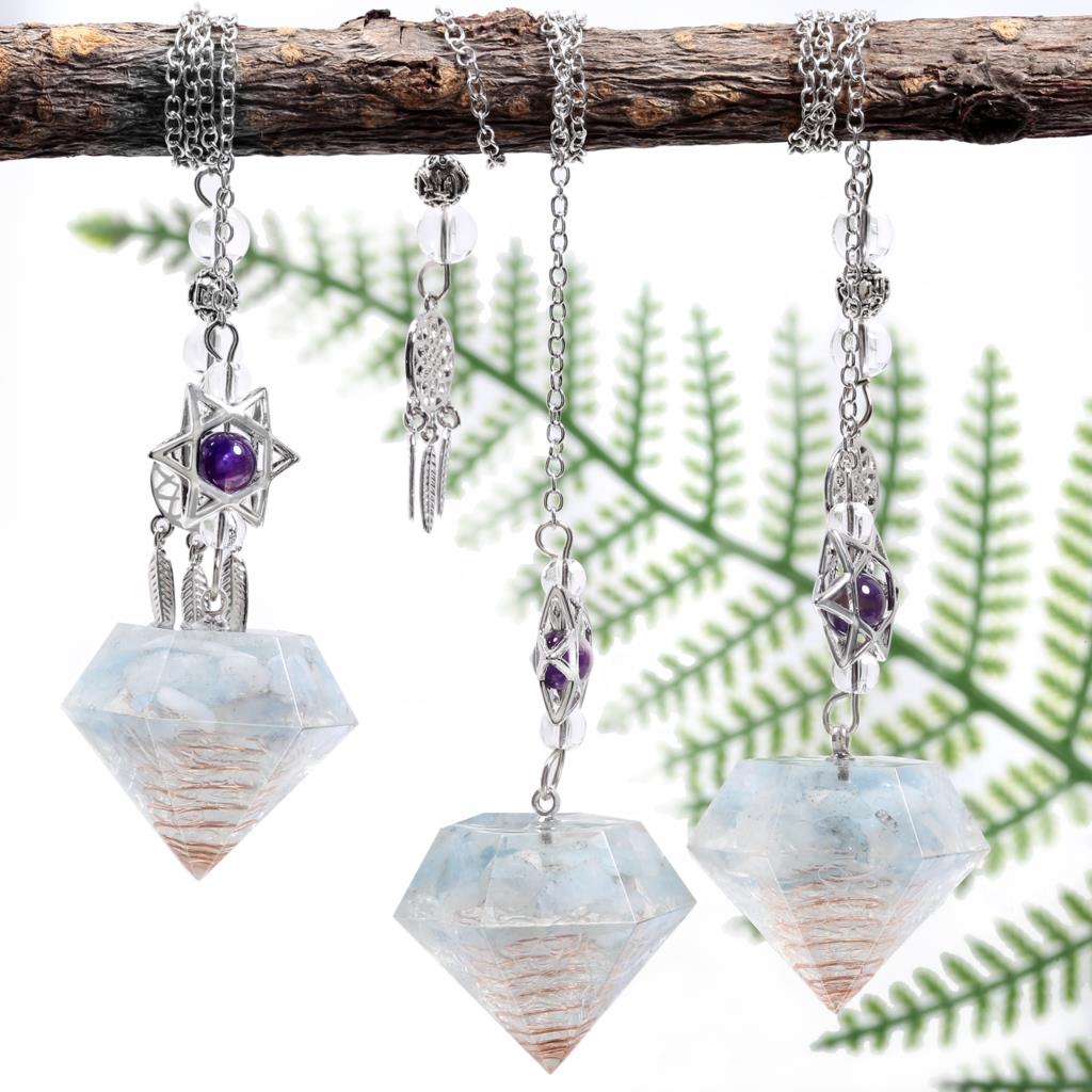 Amethyst Davidstern Kristall Pendel