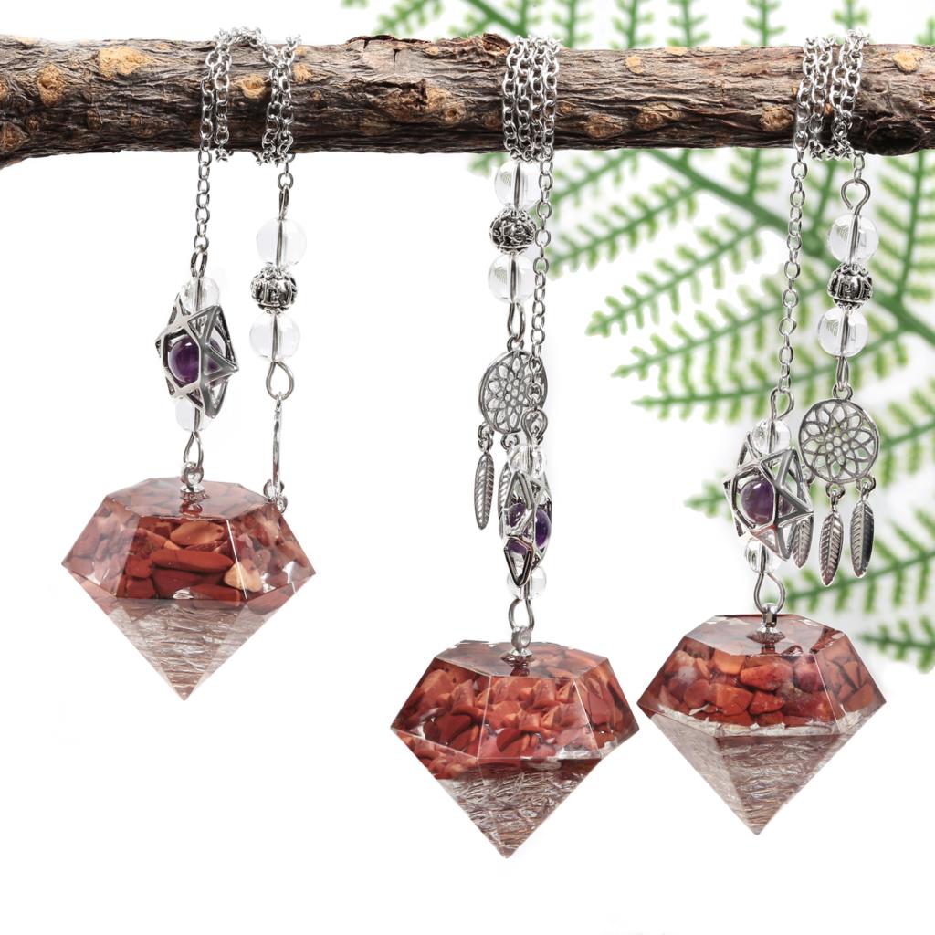 Amethyst Davidstern Kristall Pendel