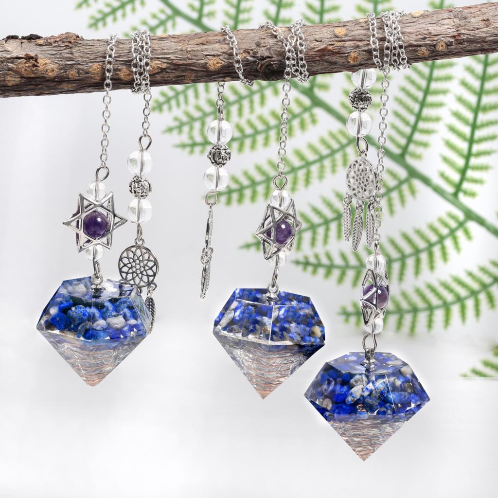 Amethyst Davidstern Kristall Pendel