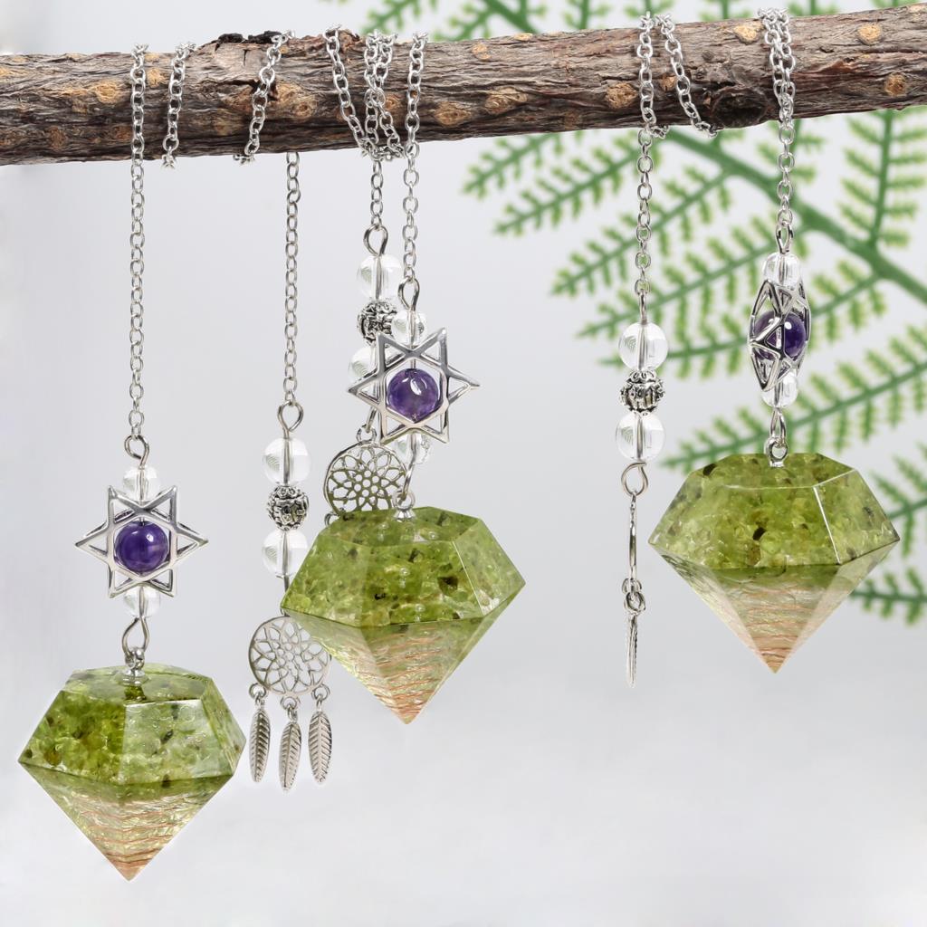 Amethyst Davidstern Kristall Pendel