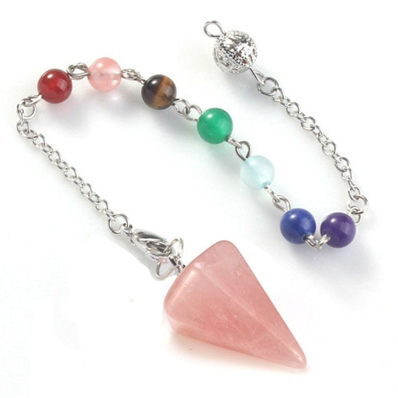 Amethyst &amp; Tigerauge Kristall Wahrsagependel