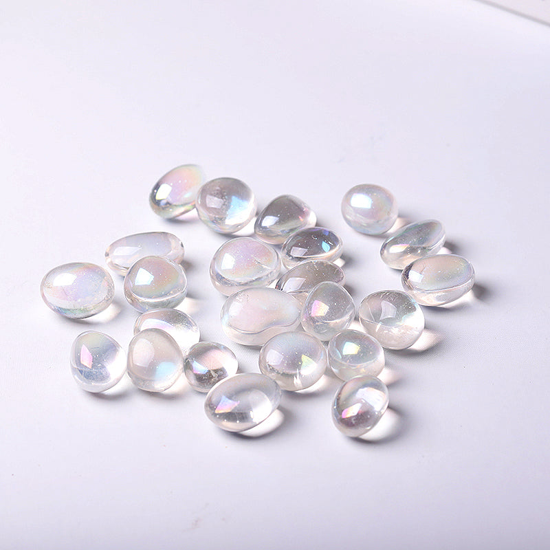 Angel Aura Quartz Tumbled Stones 20-30mm for Chakra Healing