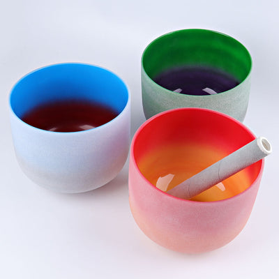 Aura-Quarzkristall-Klangschalen | 8-Zoll-Meditationswerkzeuge