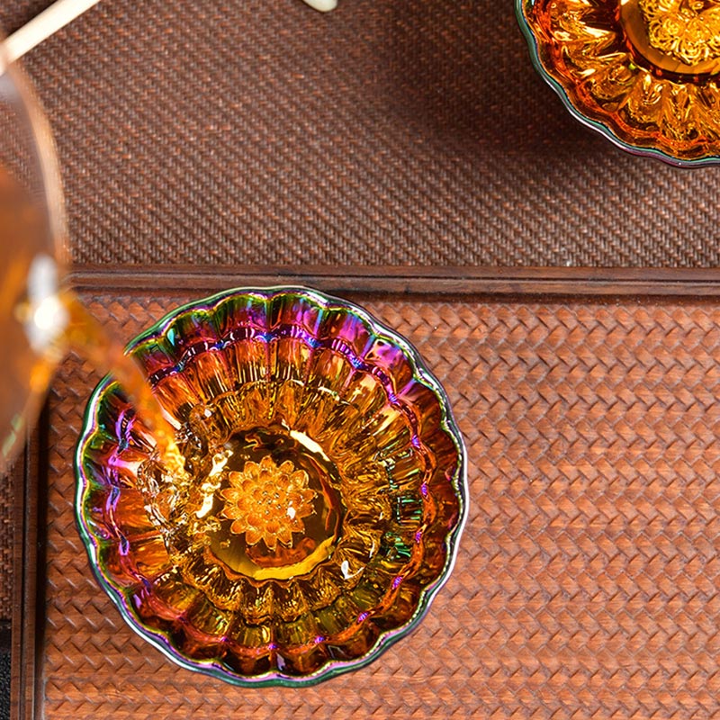 Authentische Lotus-Pfau-Jian-Zhan-Teetasse, 120 ml