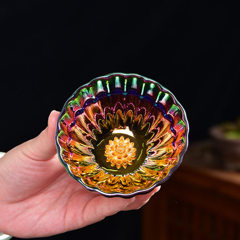 Authentische Lotus-Pfau-Jian-Zhan-Teetasse, 120 ml