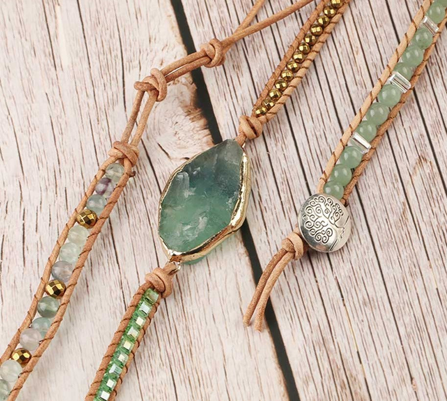 Aventurin Fülle Baum des Lebens Armband