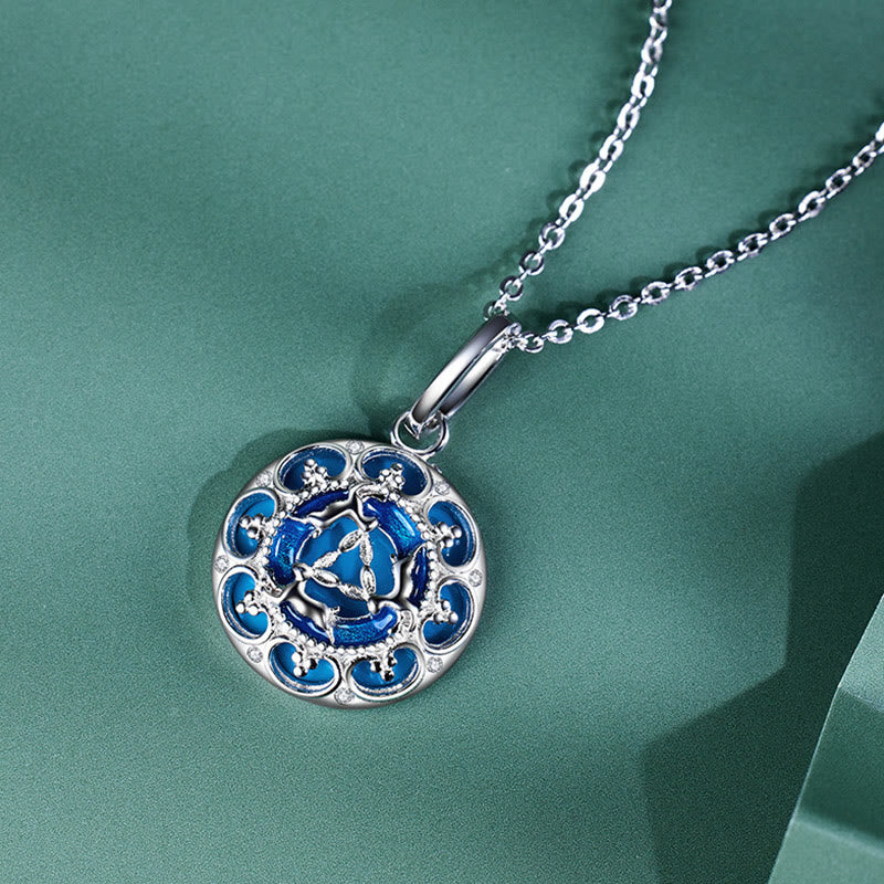 925 Sterling Silver Turquoise Balance Necklace Pendant