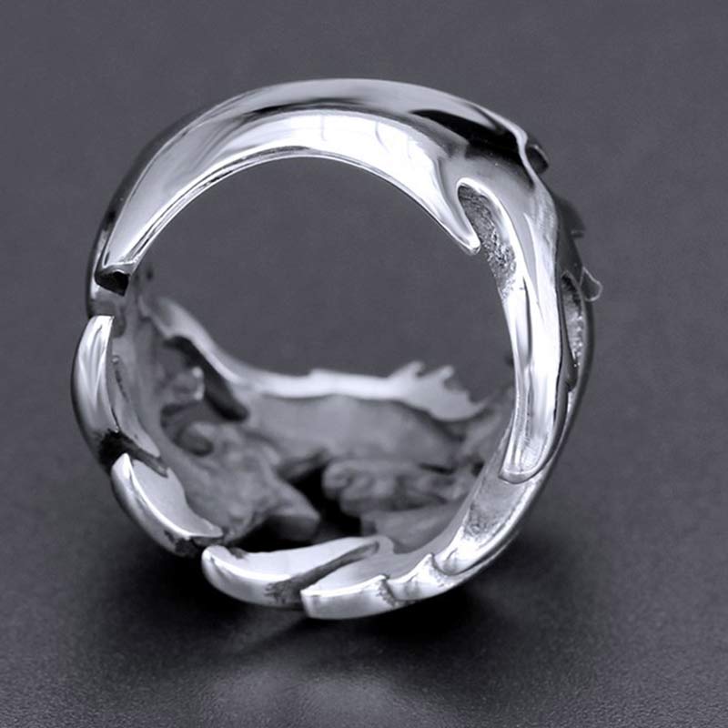 Unisex Dragon Pattern Protection Strength Adjustable Ring