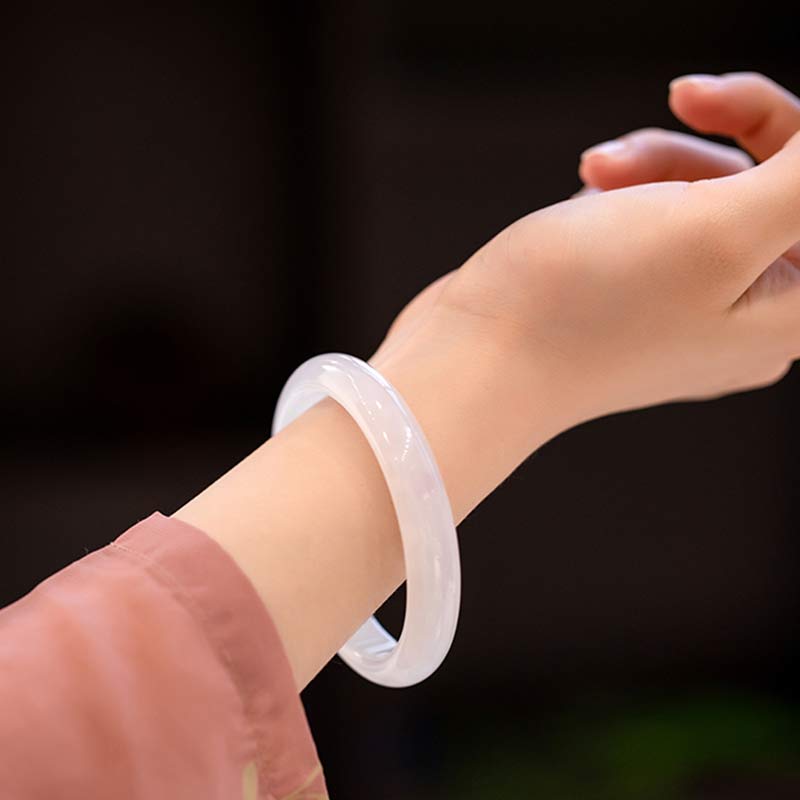 Chalcedon Harmonie Armband Positive Energie Armreif 54mm