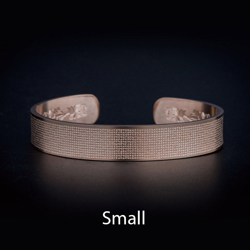 Unisex Titanium Steel Spiritual Bracelet with Shurangama Mantra