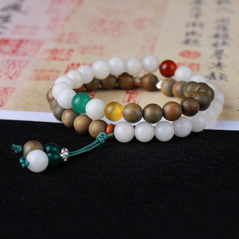 8mm Green Sandalwood Bodhi Seed Luck Bracelet