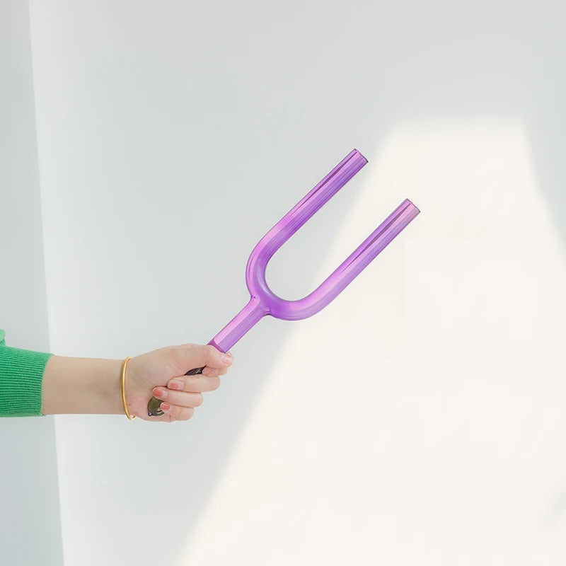 B4-Note Kristall-Stimmgabel - Kronenchakra