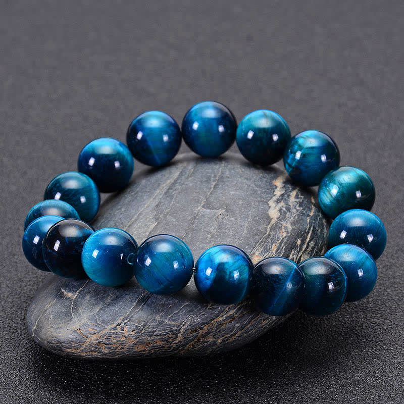 Blue Tiger Eye Meditation Bracelet