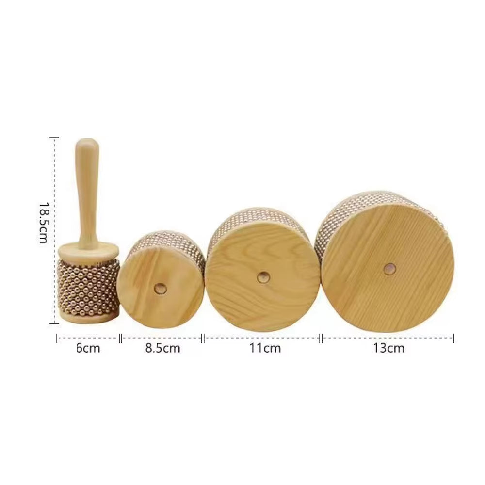 Cabasa Wooden Material Orff Instrument Music Toys Children Pop Hand Shaker Percussion Toys Kid Early Education Birthday Gifts