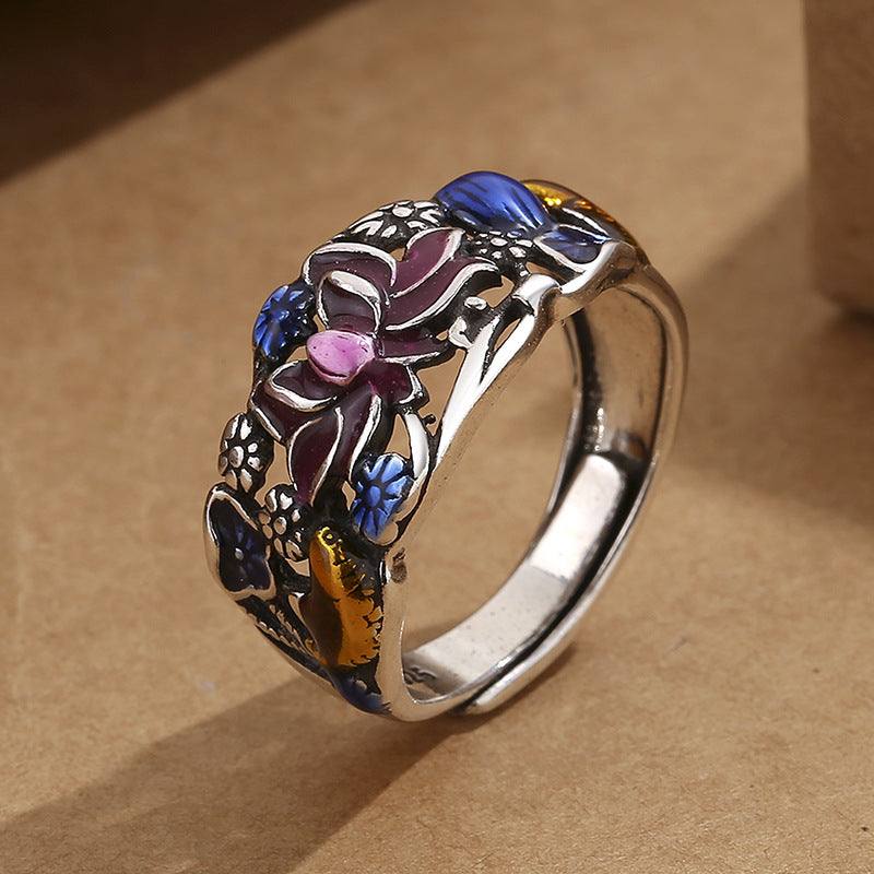 Adjustable Copper Koi Fish Luck & Wealth Ring