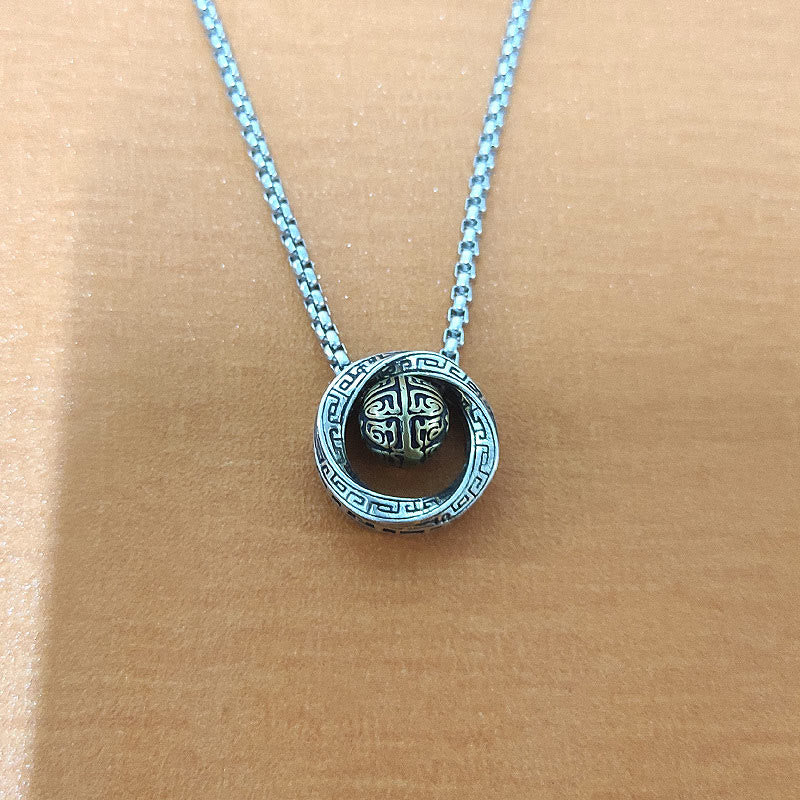 Kupferne Mobius-Glücksperlen-Halskette für Wohlstand