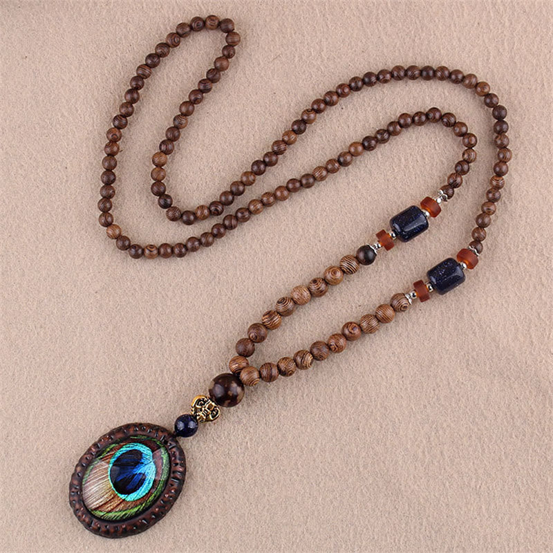 Wenge Wood Elephant Necklace for Protection & Wisdom