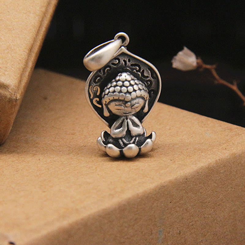 999 Sterling Silver Buddha Necklace | Meditation | Serenity Lotus