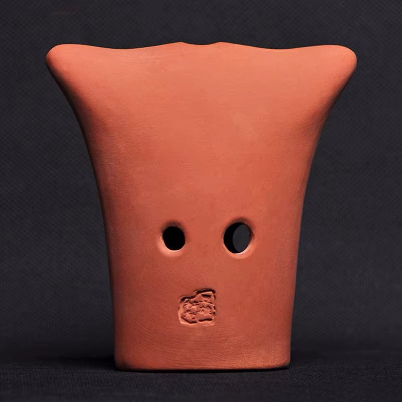 10 Holes Pottery Xun C D F G Tone Retro Handmade Bull Head Ocarina Flute Beginner Xun Traditional Ocarinas Music Instrument Gift