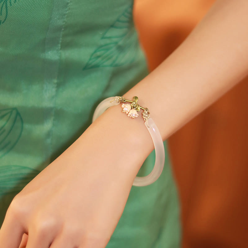 Lily of the Valley Spiritual Strength Bracelet Bangle
