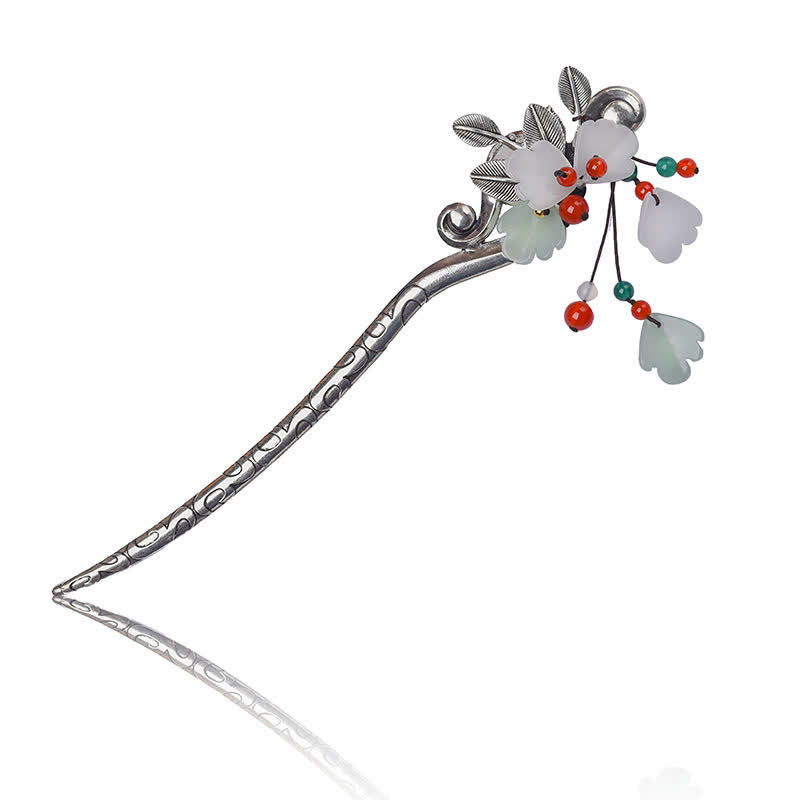 Red Agate Tassel Hairpin | Calm Confidence & Elegance