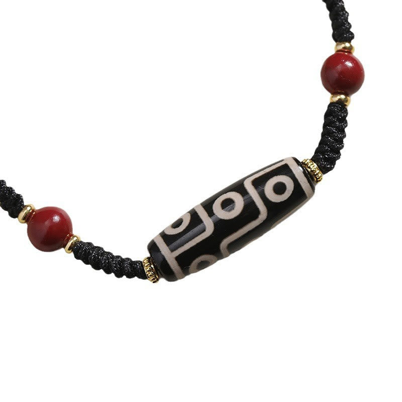 Nine-Eye Dzi Bead Spiritual Protection Bracelet