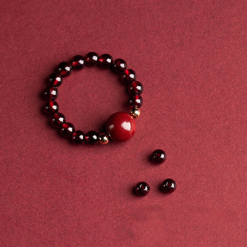 Adjustable Garnet PiXiu Ring with Om Mani Padme Hum for Protection