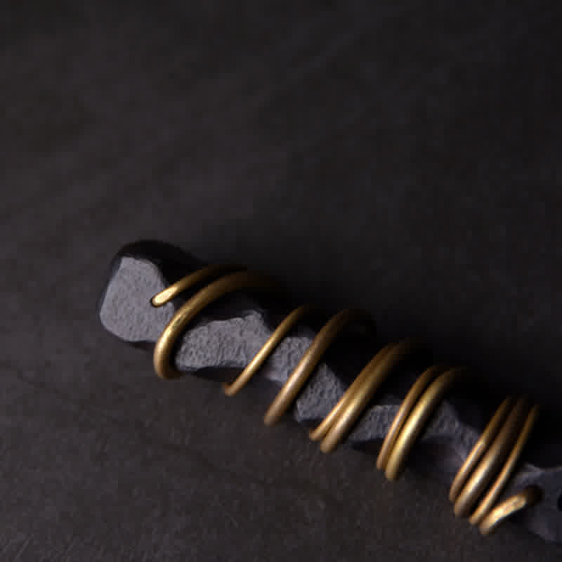 Ebony Wood Yin Yang Necklace Pendant for Balance & Calm