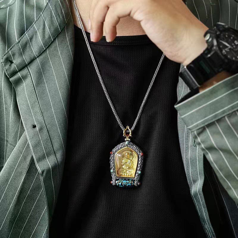 Chinese Zodiac Necklace with Natal Buddha Pendant for Prosperity
