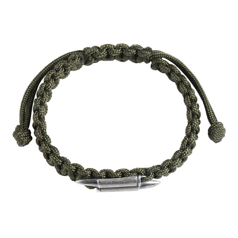 Sterling Silver Braided Rope Spiritual Protection Bracelet