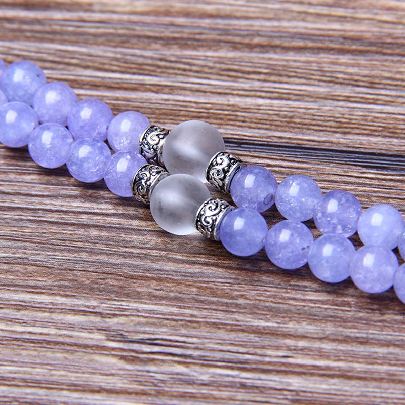 Purple Jasper Strength Bracelet Mala 108 Beads