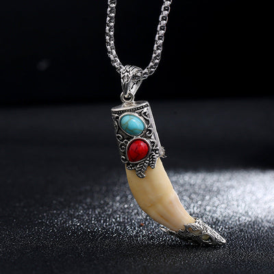 Titanium Steel Balance Necklace Pendant for Spiritual Protection