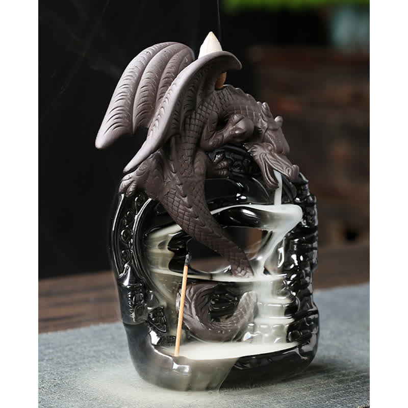Nordic Ceramic Pterosaur Dragon Backflow Incense Burner