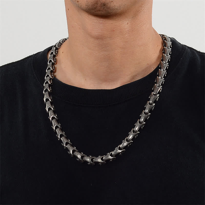 Titanium Steel Dragon Protection Necklace Pendant Bracelet