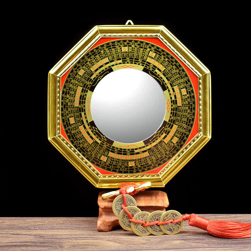 Bagua-Karte, Wandkunst, 21 cm, Feng Shui, Energie-Balance-Spiegel