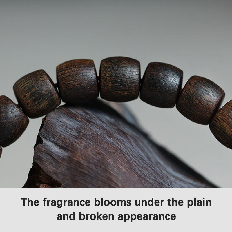 Bai Qinan Adlerholz-Meditationsarmband für Stärke, 17 cm