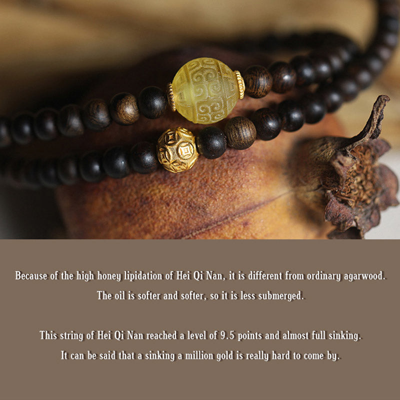 Balance Adlerholz Mala Armband | 5mm Meditationsperlen