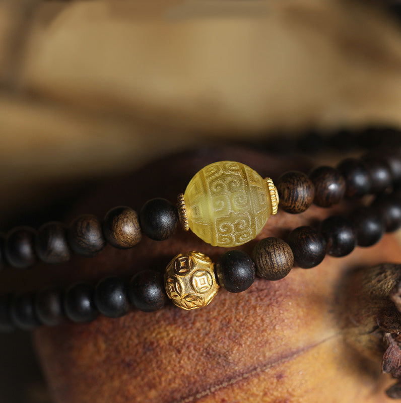 Balance Adlerholz Mala Armband | 5mm Meditationsperlen