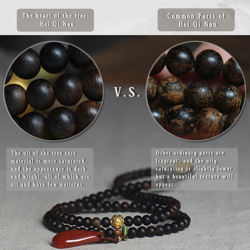 Balance Adlerholz Mala Armband | 5mm Meditationsperlen